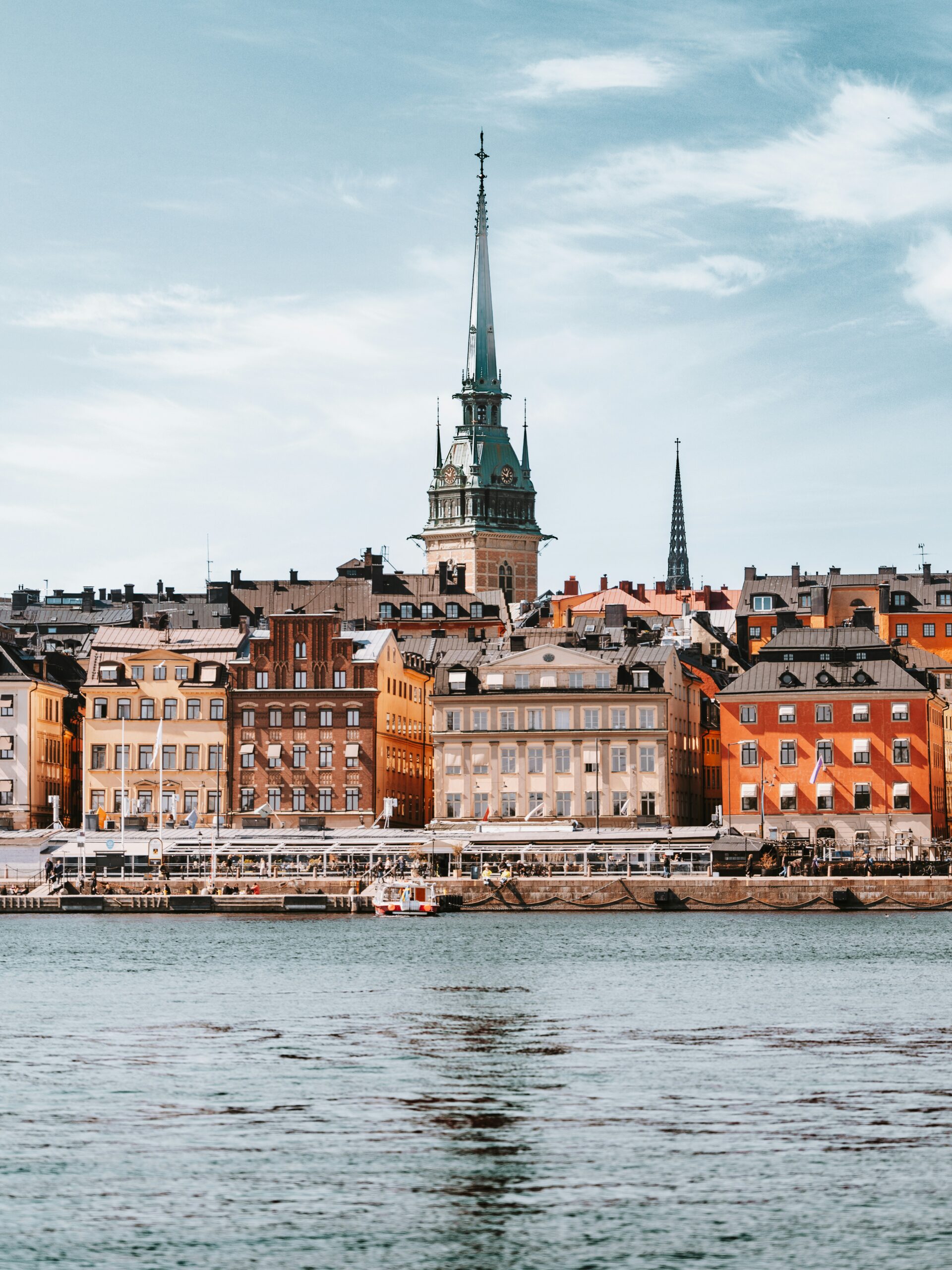 Stockholms gamla stad sedd från vattnet